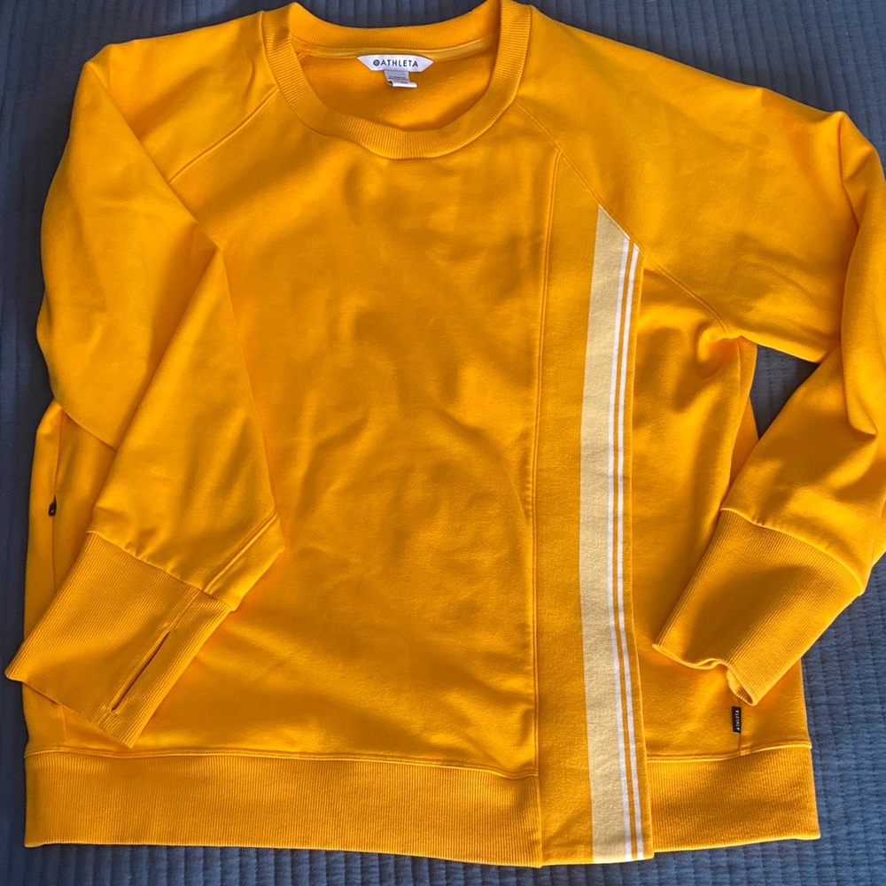 Athleta Women's Bright Yellow Crewneck Sweater